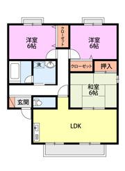 フォレストヒルズ C棟の間取り画像