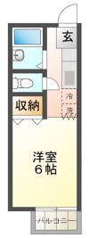 アベニュー国立の間取り画像