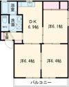 アーバンコーポ遠賀野Dの間取り画像