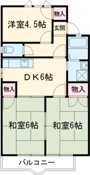 パークヒルズ三輪の間取り画像