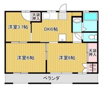 Esplanade北脇の間取り画像