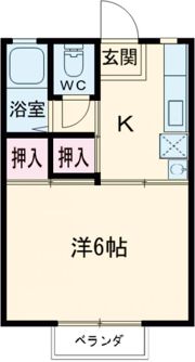 ハイツ上宇部の間取り画像