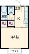 ハイツ上宇部の間取り画像
