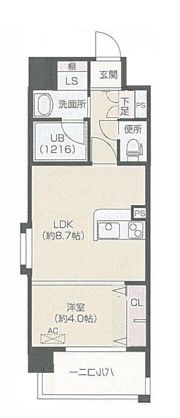 オーキッドレジデンス上呉服の間取り画像