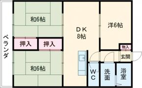 パークサイドハイム Ⅱの間取り画像