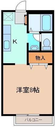 レインボーハイツの間取り画像
