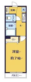麻利パークシティの間取り画像