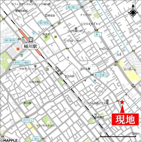 近くに施設あり
