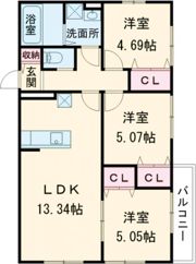 ラシックランテ・エテセゾンの間取り画像