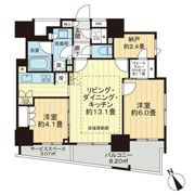 ザ・パークハウス小石川春日の間取り画像