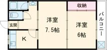 クレメアA棟の間取り画像