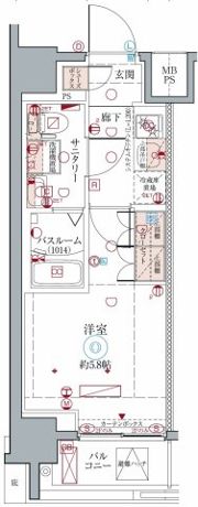 クレヴィスタ横浜の間取り画像
