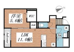 ベルリード吉岡上町Bの間取り画像