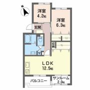 THE MUTUAL 岡田町の間取り画像