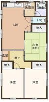 新庄貸家の間取り画像