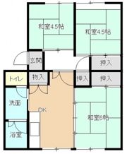 高陽真亀団地2号棟の間取り画像