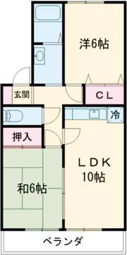 シティベール上上津役の間取り画像