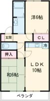 シティベール上上津役の間取り画像
