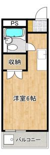 福生加美平3丁目マンションの間取り画像