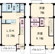 メルヴェーユの間取り画像