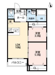robot home 箱崎宮前Ⅱの間取り画像