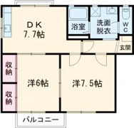 グリーンベールKAMEDA Aの間取り画像
