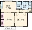 グリーンベールKAMEDA Aの間取り画像