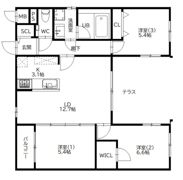 THE SEVENTH NISHIJINの間取り画像