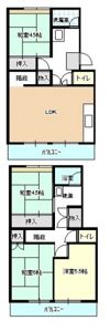 高陽金平団地1号棟の間取り画像