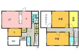 つくばみらい市台戸建ての間取り画像