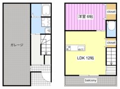 グランツガレージ Ⅱの間取り画像