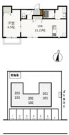 フェリーク庭瀬の間取り画像