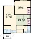 赤崎町貸家の間取り画像