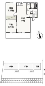 パインパレス Fの間取り画像