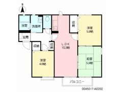 メルベーユの間取り画像