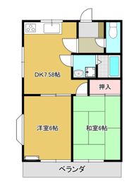 リバーサイド野本Ⅱの間取り画像