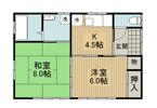 鳥塚住宅 お号棟の間取り画像