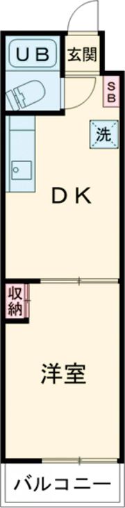 エルベール新町Ⅱ号館の間取り画像