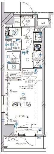 ディアレイシャス武蔵関の間取り画像