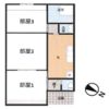 石岡市国府平屋3DKの間取り画像
