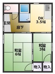 中郷2－203貸家の間取り画像