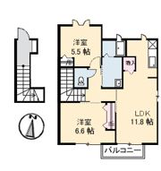 シャーメゾン 玖珂駅前の間取り画像