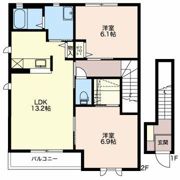 シャルマン小杉 Aの間取り画像