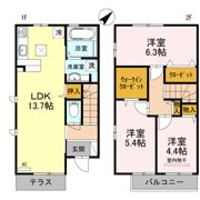 フラリール保田窪の間取り画像
