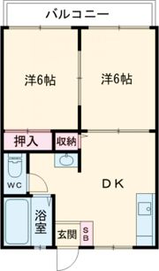 サンハイツ小川 Aの間取り画像