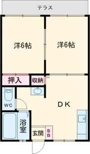 サンハイツ小川 Bの間取り画像