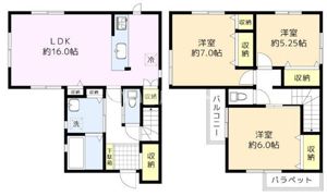 台町2丁目戸建2号棟の間取り画像