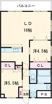 ウイング御船Ⅱの間取り画像