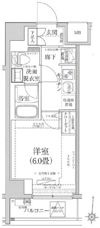 ティモーネプレミアム川崎イーストの間取り画像
