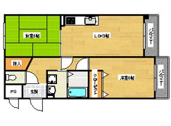 メルベーユ桂の間取り画像